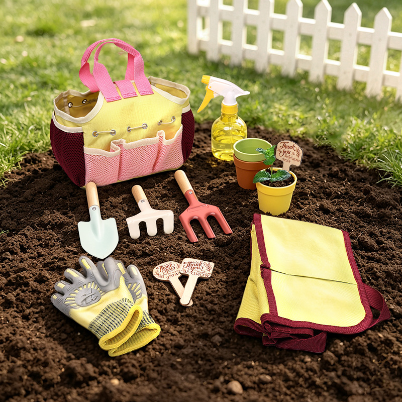 Gardening Tools Gloves - Çocuk Bahçe Alet Seti, Oyuncak Kürek,
