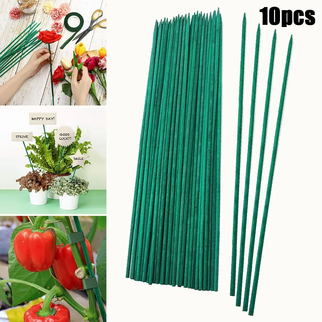 Gardening Tools Green - 10 adet 40cm yeşil bambu bitki