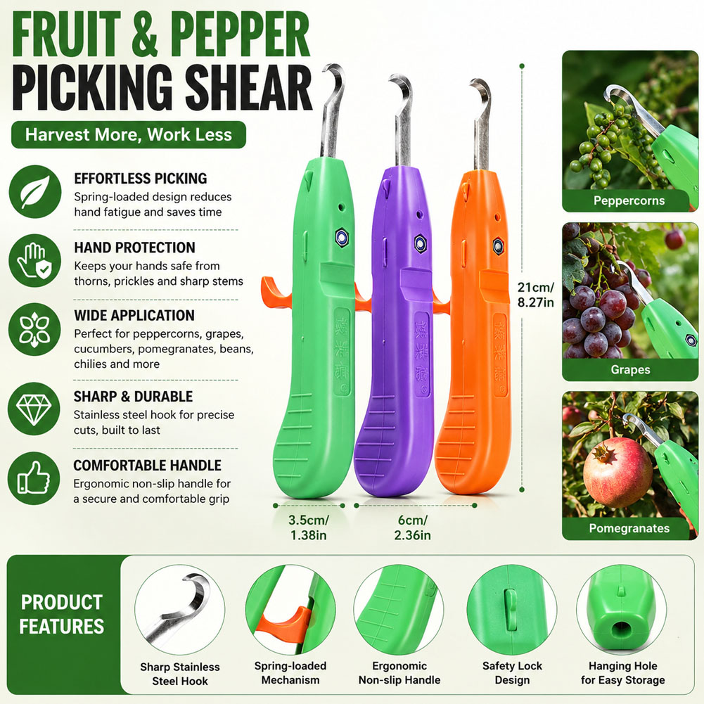 Gardening Tools Vegetables - Meyve Sebze Hızlı Toplama Çok Fonksiyonlu