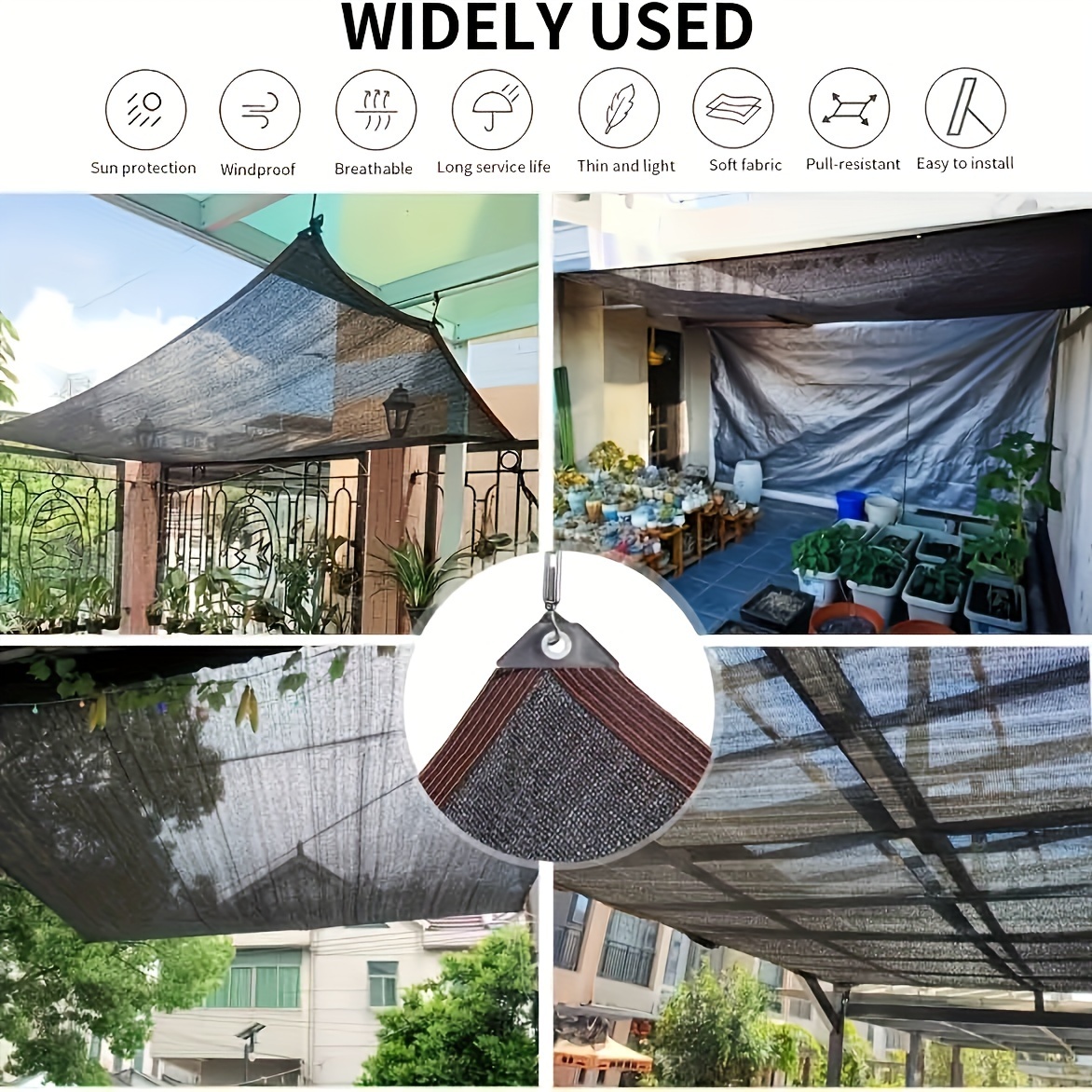 2-15 m Siyah Güneşlik Net Güne - Garden Netting Cover incelemesi ve fiyatı